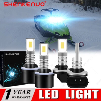 8000K LED Headlight Combo Bulbs For Arctic Cat Crossfire 800 Sno Pro EFI 07-11 - Image 1 of 4