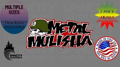 METAL MULISHA Ventana Coche Vinilo Calcomanía 3M Motocross Motocicleta Gráfica Pegatina NUEVO Foto 1 de 4