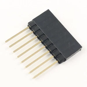 10Pcs 2.54mm Pitch 8 Long Pin Single Stackable Shield Female Header for Arduino - Picture 1 of 4