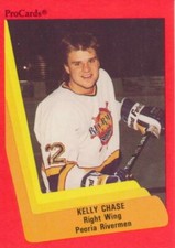 1990-91 AHL/IHL #87 KELLY CHASE ProCards - Peoria Rivermen