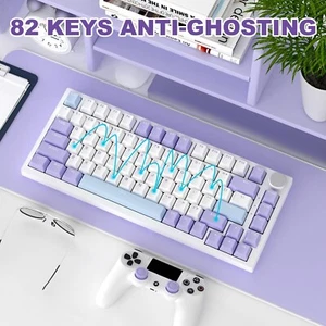 AJAZZ AK820 Type-C Wired Mechanical Gaming Keyboard with Knob Hot Swappable - Picture 1 of 30