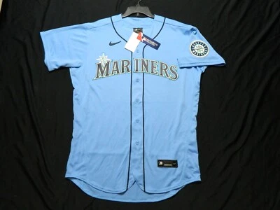 Authentic Seattle Mariners Elite Flex Base Alternate Lt. Blue Jersey 48 Reg.$347 - Image 1 of 4