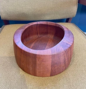 1950s Jens Quistgaard Dansk Mid-Century Modern Ellipse Teak Wood Salad Bowl 833 - Picture 1 of 13