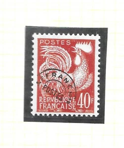 France 1959 40fr brown red Gallic Cock pre canc vf Mint hinged SG 1201b - Picture 1 of 1