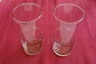 2x Superfest Glas 2x 0,25 L  DDR/GDR Strong Glass East German Mitropa stapelbar