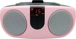 Proscan Srcd243 Portable Cd Player With Am/fm Radio, Boombox (Pink) - Picture 1 of 1