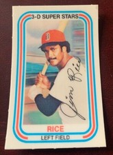 Jim Rice, Boston Red Sox 3-D Super Stars 1976 Baseball Card #10