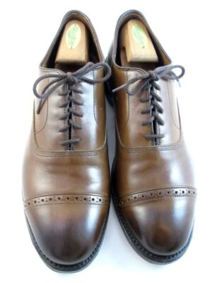 Allen Edmonds "Fifth Avenue" Mens Leather Cap-Toe Dress Oxfords 9 E Coffee(290N) - Image 1 of 4