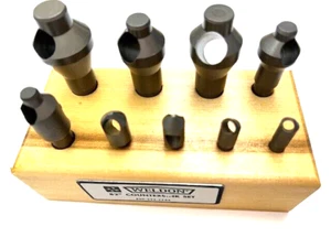 WELDON 2C 82 DEG 9 PIECE ZERO FLUTE COUNTERSINK SET PILOTED 99036-94-W-SET - Picture 1 of 5