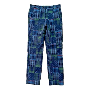 Brooks Brothers Milano fit Straight leg Patchwork plaid pants 30 Blue Men Cotton - Picture 1 of 8