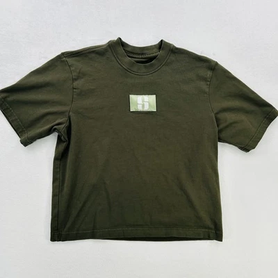 Nike Shirt Womens XS Olive Green Loose Boxy Graphic Swoosh WNBA Sabrina Ionescu - Image 1 of 4