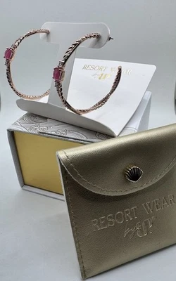 Pendientes Bomb Party Resort Wear aros junto al mar ER92333 oro rosa nuevos en caja (bolsa 40) Foto 1 de 3