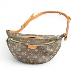 Louis Vuitton Monogram Bumbag M43644 RFID Marrone Body Marsupio Marsupio Usato - Foto 1 di 20