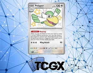 Pokemon - Pelipper - 204/091 - Paldean Fates - Holo - Brillante Raro Casi Nuevo - Imagen 1 de 1