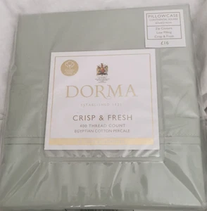 Dorma Crisp & Fresh 400 TC Egyptian Cotton Percale Continental Pillowcase 65x65 - Picture 1 of 3
