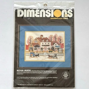 Dimensions Counted Cross Stitch Kit Antique Shoppes Vintage 1984 Sealed - Bild 1 von 4