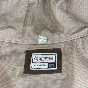 VTG Workwear Field Utility Jacket Men’s L Canvas Chore Barn Work Coat Brown Y2K - Picture 1 of 9