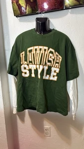 Zara Men's Green Double-Layer Sweater,, Size 3 XL# 26 - Picture 1 of 13