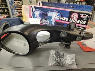 Универсальное буксировочное зеркало CIPA Mirrors 11960 — ЧЕРНОЕ полностью ВЫДВИГАЕТСЯ - Изображение 1 из 4