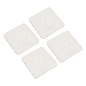30x Ethernet Wall Plate Dual Ports RJ45 RJ11 Network Wall Outlet For Wiring C FY - Afbeelding 1 van 22