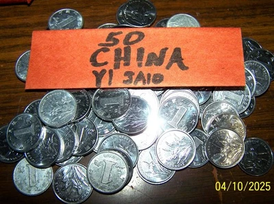 Chinese Money China 1 Yi Jiao Coin Roll of 50 People's Republic of China - Image 1 of 4