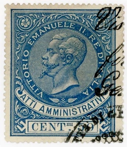 (I.B) Italy Revenue : Atti Amminstrativi 50c (Administration Fees) - Picture 1 of 1