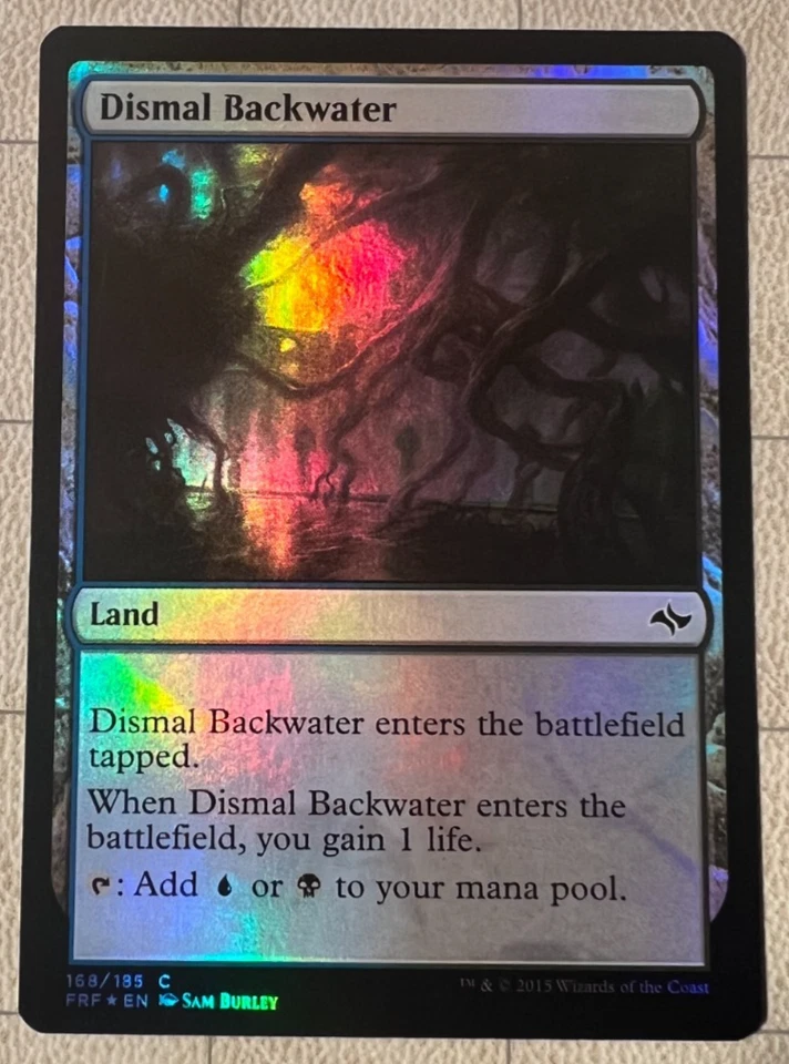 Foil Dismal Backwater Fate Reforged Artist Proof 1/30 Signed by Same Burley - Image 1 of 2