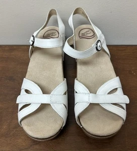 Dansko Season weiße bequeme Leder-Sandale Damengröße 11 EU 41 - Bild 1 von 13
