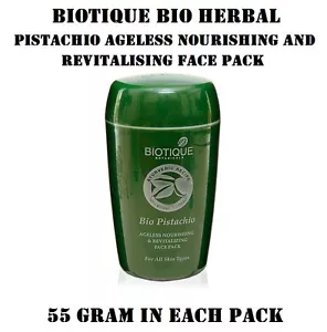 1 PACK OF BIOTIQUE BIO PISTACHIO AGELESS NOURISHING & REVITALIZING FACE PACK - Picture 1 of 1
