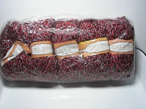5 Skein Lot ~ Celebi ~ Soft Slubbed Ladder Ribbon Novelty Yarn ~ Ruby - Picture 1 of 5