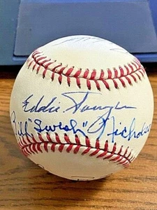 PHILLIES WHIZ KIDS SIGNED AUTOGRAPHED ONL BASEBALL! Eddie Sawyer, Richie Ashburn - Picture 1 of 4