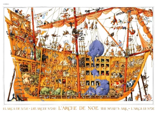 HEYE 2000pc Noahs Ark Puzzle Artist: Jean-Jacues Loup HEY25475 - image 1 of 1