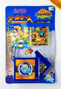 Pokemon Blister Case Blau + Charizard Amada Hyper Sticker Collection 1997 Japanese - Bild 1 von 2