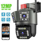 12MP 6K WLAN Überwachungskamera PTZ WIFI IP Kamera Nachtsicht CCTV 8X Zoom