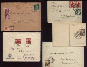1938-44 DEUTSCHLAND fünf schöne postgeschichtliche Briefe - Bild 1 von 1