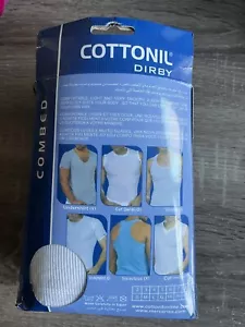 Canotte Confezione 3 Sottocamicie Taglia Large Cottonil 100% Cotone Egiziano Nuove - Foto 1 di 3