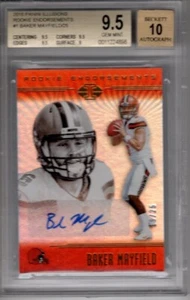 2018 Panini Illusions Baker Mayfield Rookie Endorsement Auto #'d/25 BGS 9.5 GEM - Bild 1 von 2