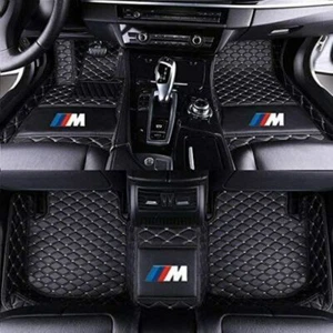 For BMW All Model Waterproof Auto Custom Liner Carpets Car Floor Mats PU Leather - Picture 1 of 28
