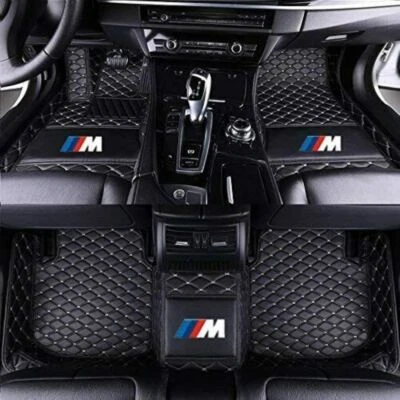 For BMW All Model Waterproof Auto Custom Liner Carpets Car Floor Mats PU Leather - Imagen 1 de 4