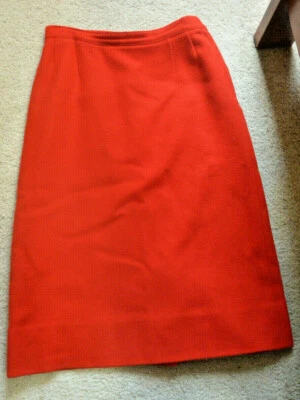 Falda de lana Pendleton vintage para mujer línea A roja 100 % lana talla 14 hecha en EE. UU.  Foto 1 de 2