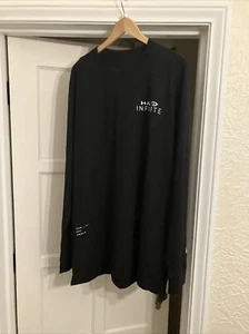 Halo Infinite / John 117, 2001 Infinite Logo, schwarzes Langarm T-Shirt selten - Bild 1 von 8