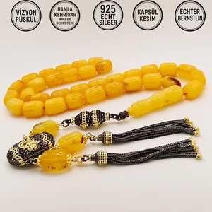 Tesbih Tespih Damla Kehribar Amber Bernstein 38 Gr Rosary Prayerbeads Kapsül - Bild 1 von 8