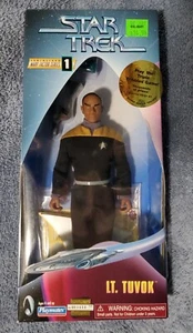 Rare Star Trek Voyager 9"  Tuvok with Play Tribbles Game Sticker Playmates Toys - Picture 1 of 2