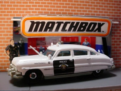 2020 MBX COUNTRYSIDE Exclusive '51 HUDSON HORNET ☆white; POLICE ☆Matchbox LOOSE - Image 1 of 3