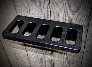 SCHRANK WAND GEWEHRSTÄNDER TAKTISCH 5 WAFFEN WANDHALTERUNG GEWEHR FLINTE ANGELRUTENHALTER - Bild 1 von 9