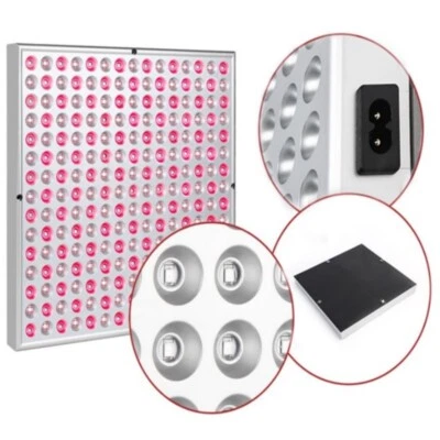 MARKENLOS Infrarotlampe Rot Licht Therapie Lampe Panel Anti-Aging Schmerzlinderung 225LED