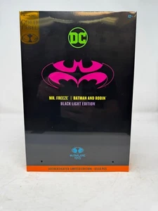 McFarlane Toys Batman & Robin Mr. Freeze Black Light Gold Label EE Excl /6550! - Picture 1 of 3