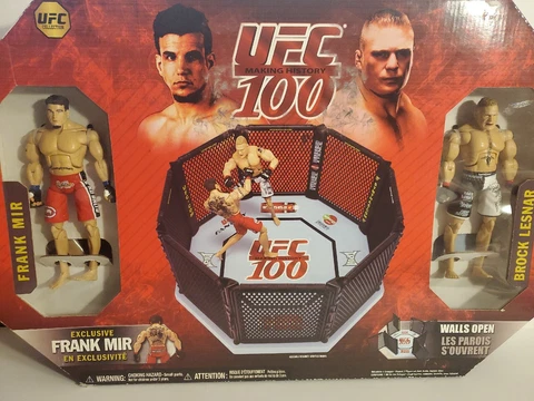 NEW UFC 100 OCTAGON RING FRANK MIR/BROCK LESNAR RING & ACTION FIGURE(100A) Cover