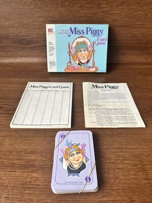 The Very Fashionable Miss Piggy Card Game 4122 Milton Bradley Muppets 1980 - Image 1 of 4