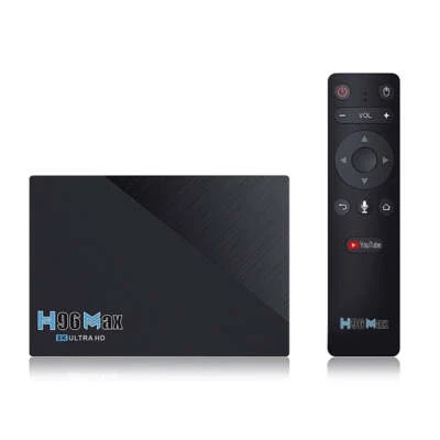 H96 Max 8K Smart TV BOX Android 11.0 Mediaplayer mit Fernbedienung, Quad Core - Bild 1 von 4